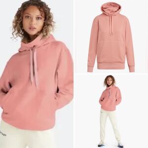 Favorite Daughter Dusty Pink Mauve Pullover Hoodie Heavy Cotton Oversized Size L
